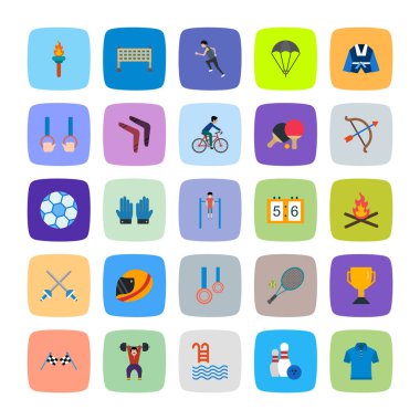 Kişisel ve iletişim için spor ve oyun simgesi...