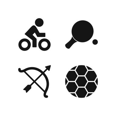 Kişisel ve iletişim için spor ve oyun simgesi...