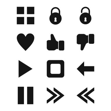 Kişisel ve Ticari Kullanım İçin 12 Temel Element Simgesi...