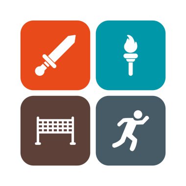 Kişisel ve iletişim için spor ve oyun simgesi...