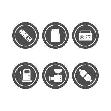 Kişisel ve Ticari Kullanım İçin 6 Simge Elektronik Aygıt...