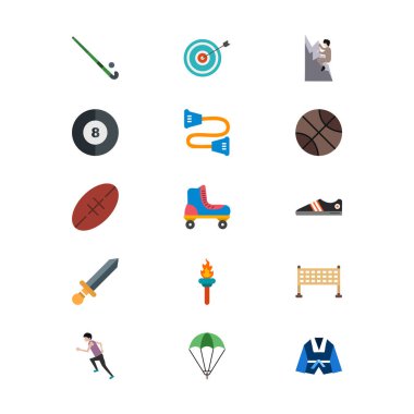 Kişisel ve iletişim için spor ve oyun simgesi...