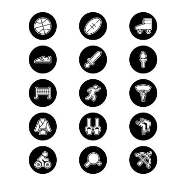 Kişisel ve iletişim için spor ve oyun simgesi...