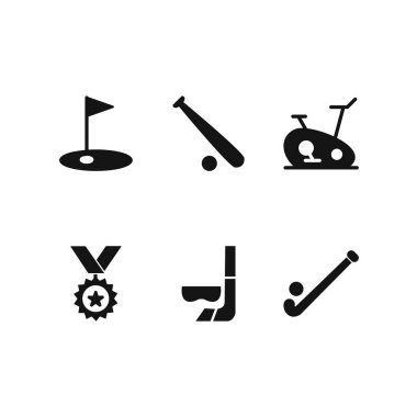 Kişisel ve iletişim için spor ve oyun simgesi...