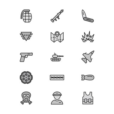 Kişisel ve ticari kullanım için 15 Askeri Simge...