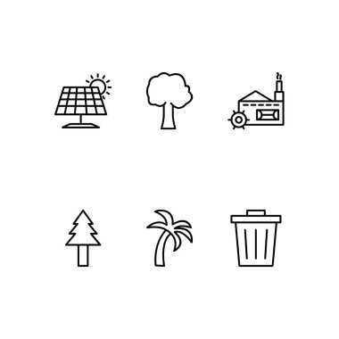 Kişisel ve ticari kullanım için 6 simge eko...