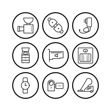 Kişisel ve Ticari Kullanım İçin 9 Simge Elektronik Aygıt...