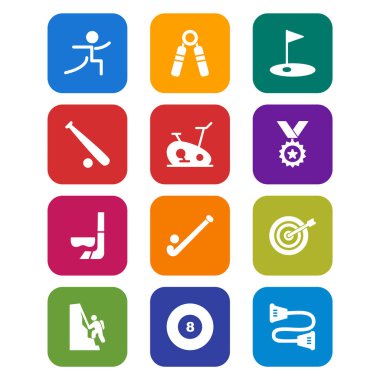Kişisel ve iletişim için spor ve oyun simgesi...