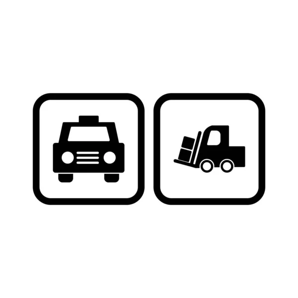 Conjunto Iconos Transporte Para Uso Personal Comercial — Archivo Imágenes Vectoriales