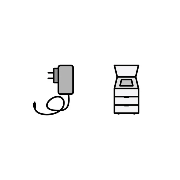 2套个人及商业用途的电子装置 — 图库矢量图片