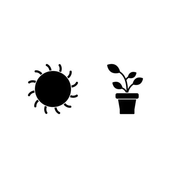 Icon Set Von Gartenarbeit Für Den Persönlichen Und Kommerziellen Gebrauch — Stockvektor