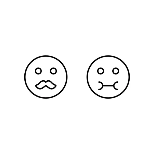 2アイコンセット Emojidex 絵文字デックス カスタム絵文字サービス — ストックベクタ
