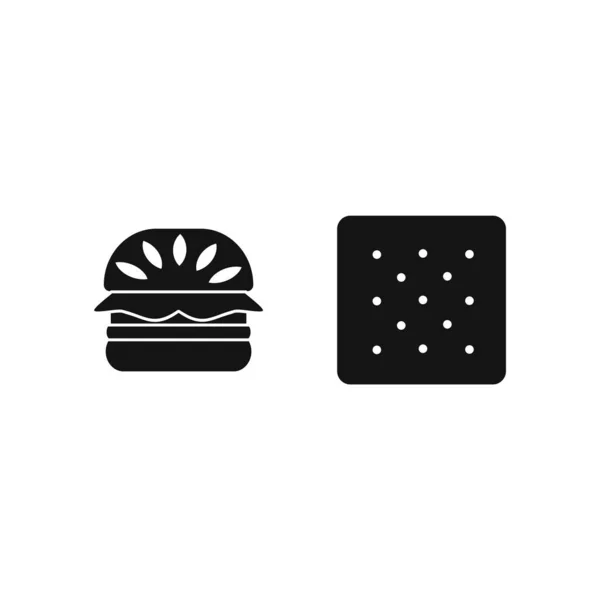 Set Iconos Alimentarios Sobre Fondo Blanco Vector Elementos Aislados — Vector de stock