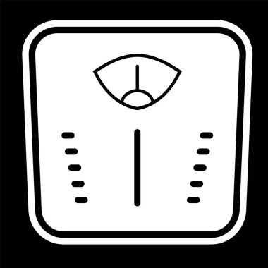 Moda Biçimli Ayrı Arkaplanda Ağırlık Makinesi Simgesi