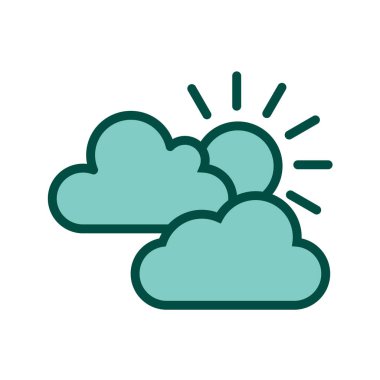 bulut simgesi, vektör illüstrasyonu