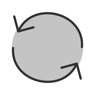 Simgeyi Moda Biçiminde Tecrit Edilmiş Arkaplanda Yeniden Yükle