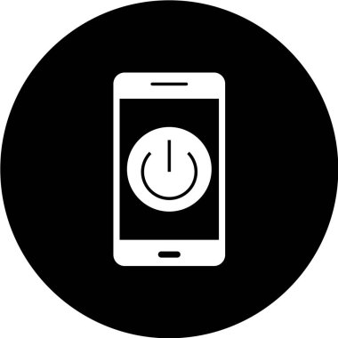 vektör siyah telefon simgesi