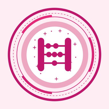 ABACUS Simge Moda Biçimi İzole Arka Gruplandırılmış