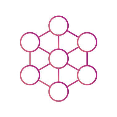 Molekül simgesi vektör illüstrasyonu