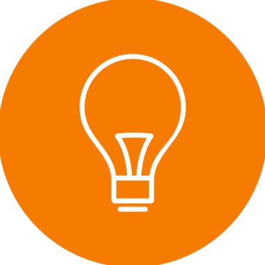 ampul simgesi, vektör illüstrasyonu