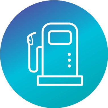 vektör illüstrasyonu, benzinin basit simgesi