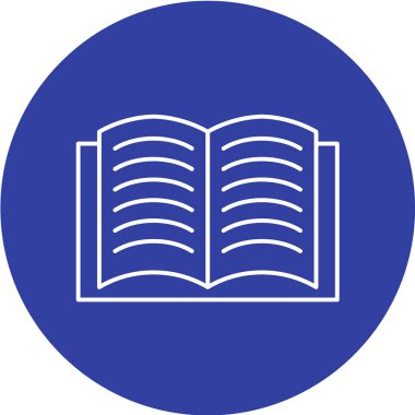kitap simgesi illüstrasyonu izole vektör işareti