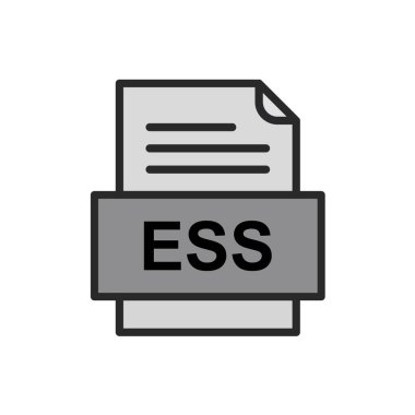 dosya biçimi simgesi, vektör illüstrasyonu