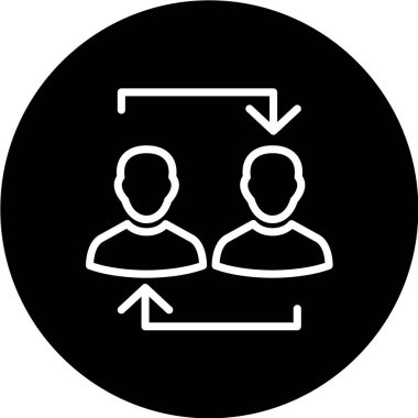 Sosyal ağ simgesi. vektör illüstrasyonu