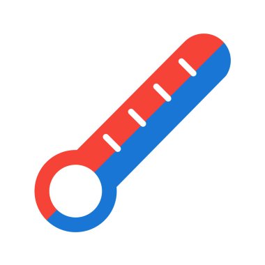 Beyaz arkaplanda izole edilmiş termometre simgesi. hamilelik sembolü çizimi