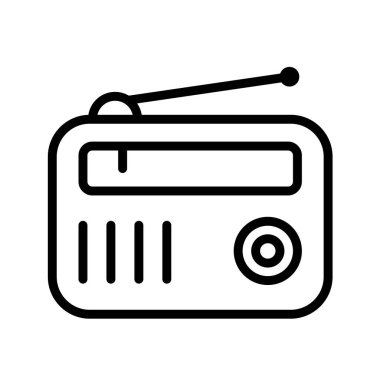 radyo simgesi vektör illüstrasyonu