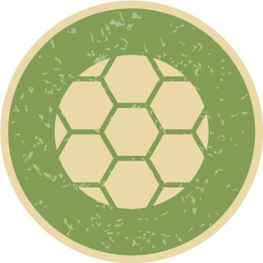 Bir futbol topunun vektör illüstrasyonu