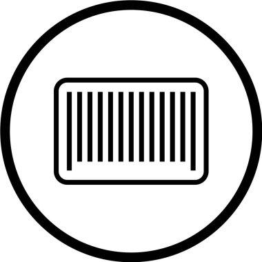 barkod simgesi vektör illüstrasyonu