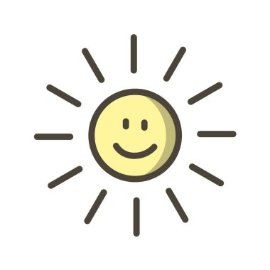 Mutlu gülücük çizim vektör simgesi