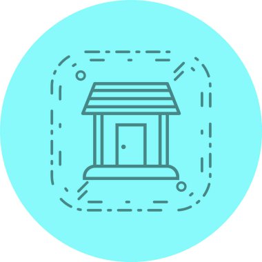 Dükkan Simgesi Moda Biçiminde İzole Arkaplan