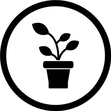 bitki ağ ikonu vektör illüstrasyonu 