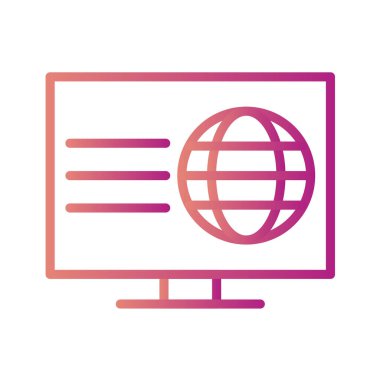 seo modern simgesinin vektör illüstrasyonu