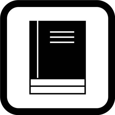 kitap simgesi vektör illüstrasyonu