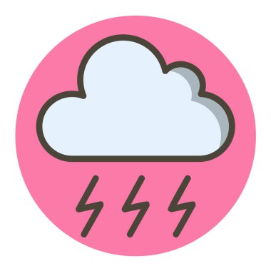 Yağmur vektörü simgesi olan bulut