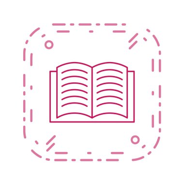 Açık kitapların vektör illüstrasyonu