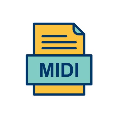 tipik dosya biçimi vektör illüstrasyonu 