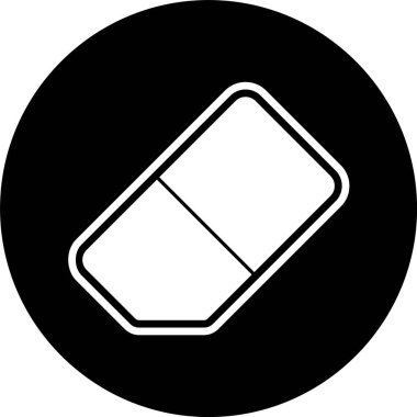 Silgi Simgesi Moda Biçiminde İzole Arkaplan 