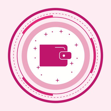  Cüzdan Simgesi Moda Biçimli Ayrı Arkaplan