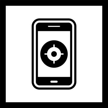 Mobil Uygulama Simgesi Moda Biçiminde İzole Arkaplan