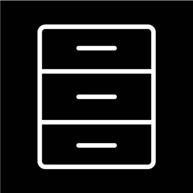 Modern ofis simgesinin vektör illüstrasyonu