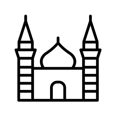 kule ikon vektör illüstrasyonu