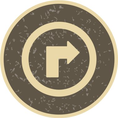 Yol simgesi, vektör illüstrasyonu