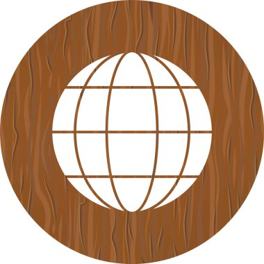 Moda Biçimli Küresel Simge Ayrı Arka Gruplandırılmış