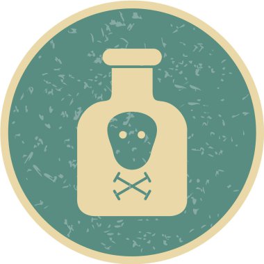 Bir bardak zehrin vektör çizimi