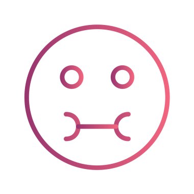 Moda Biçimli Emoji Simgesi İzole Arkaplan 