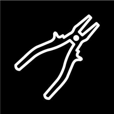 Modern fırça simgesinin vektör illüstrasyonu